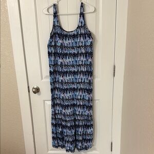 Lilly Pulitzer Blue and Pink Patterned Dress